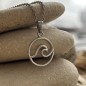 Moana - Wave Pendant - Rhodium Silver