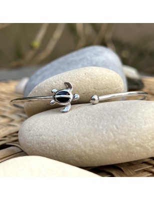 signification tortue en bracelet argent femme perle de culture de Tahiti prix