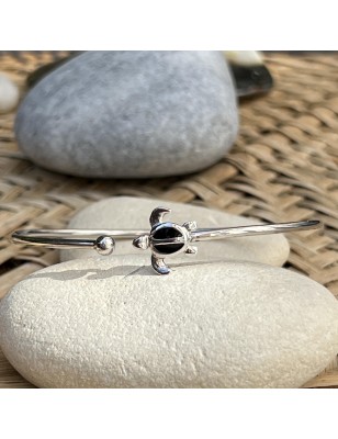 signification tortue en bracelet argent femme perle de culture de Tahiti prix