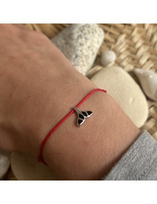 achat prix bracelet argent émail raie manta
