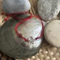 Pulsera de Algodón Rojo con Tortuga de Plata y Esmalte Rojo