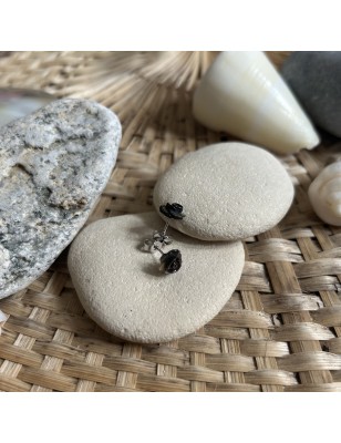 shop buy earrings mother of pearl silver flower