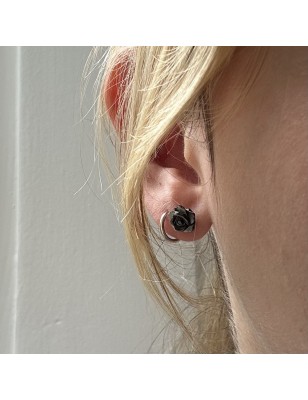 prix achat boucles d'oreilles fleur nacre