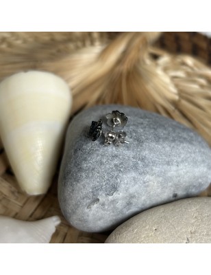 shop buy earrings mother of pearl silver flower