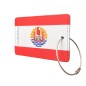 Etiqueta de equipaje - Bandera de la Polinesia Francesa