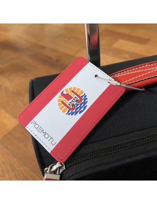 étiquette de bagage Tahiti accessoire pour valise drapeau Polynésie