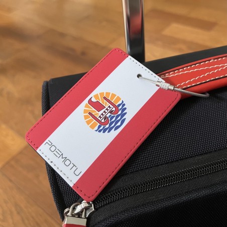 Etichetta per bagaglio - Bandiera della Polinesia francese