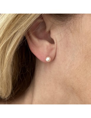 Herea - Freshwater Pearl 18K Gold Ear Studs