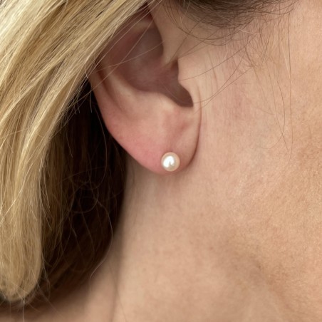 Herea - Freshwater Pearl 18K Gold Ear Studs