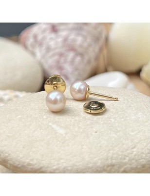 clous oreilles or perles d eau douce prix