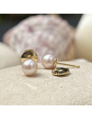 clous oreilles or perles d eau douce prix