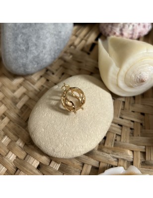 Pendentif Cage - Dorée - Vendu Sans Perle