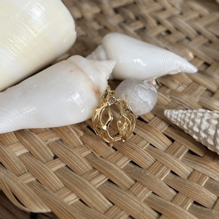 Colgante con perla de Tahití