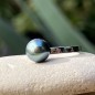Tahitian Blue Peacock Pearl Sterling Silver Ring