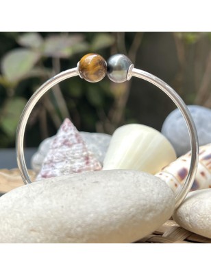 oeil de tigre en bracelet argent perle de culture de Tahiti signification  - quel bijou offrir à la saint valentin ?