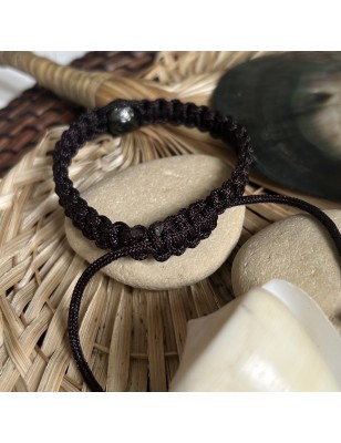 bracelet macrame prix achat homme perle tahiti gravée perles tahitiennes