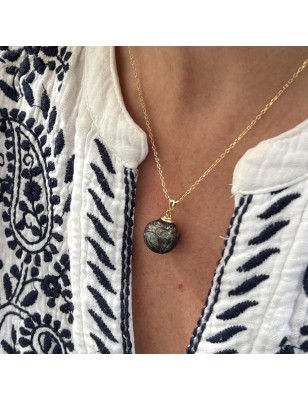 perle gravée pendentif or tiki perle de culture de Tahiti prix