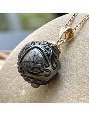 tahitian jewel - tahitian pearl - woman tahitian pendant - big pearl