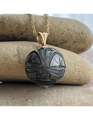 tahitian jewel - tahitian pearl - woman tahitian pendant - big pearl
