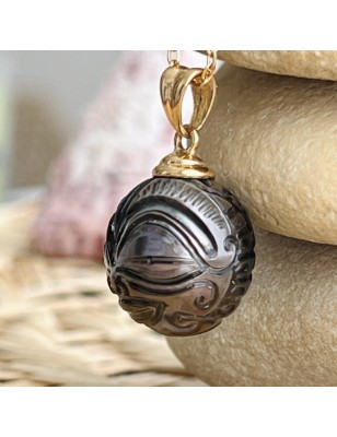 achat tiki or pendentif doré perle de culture de Tahiti prix