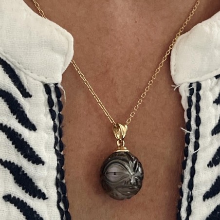 Te Tumu Mana - 18 Carat Gold Tiki Pendant