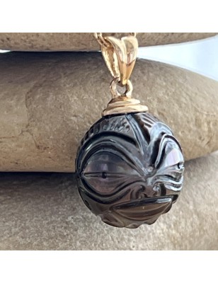 achat tiki or pendentif doré perle de culture de Tahiti prix