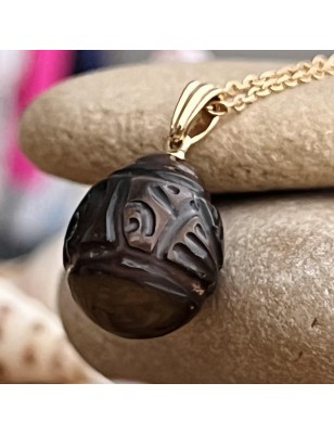 comment écrire Maori? pendentif or homme perle de Tahiti gravée prix