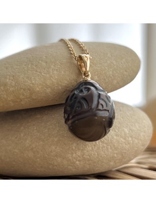 comment écrire Maori? pendentif or homme perle de Tahiti gravée prix