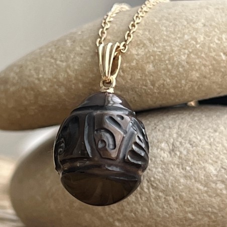 comment écrire Maori? pendentif or homme perle de Tahiti gravée prix