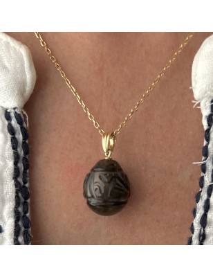 How to write Maori? men's gold pendant engraved Tahitian pearl price