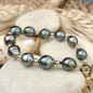 Te Mata O Te Moana - Bracelet of 12 Tahitian Pearls