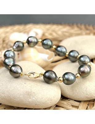 comment attacher son bracelet tout seul? Bracelet or perles de culture de Tahiti prix