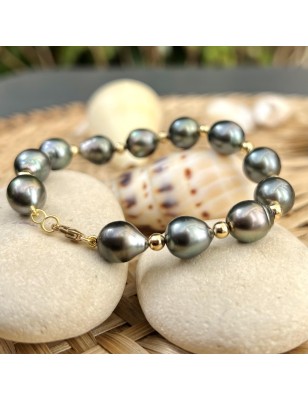 comment attacher son bracelet tout seul? Bracelet or perles de culture de Tahiti prix