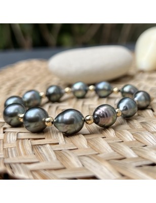 Te Mata O Te Moana - Bracelet of 12 Tahitian Pearls