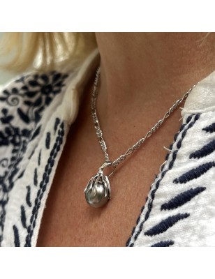 poulpe pendentif homme perle noire de Tahiti perles tahitiennes