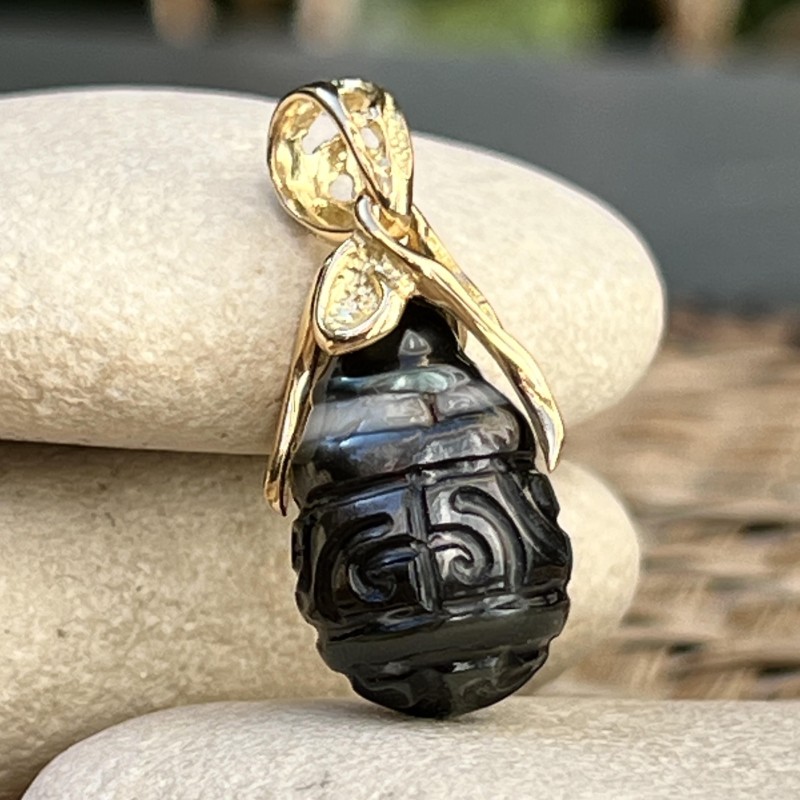 Te Mana Ta'ata - Perle Noire - Or 18 Carats