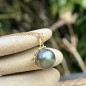 Te Anavai o Te Moana - Tahitian Pearl - 18k Gold Coral Pendant