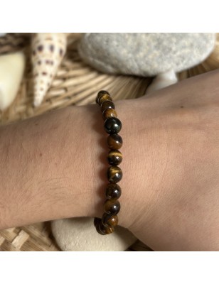 tiger eye man bracelet tahitian cultured pearls price - perla Tahiti - tahitian jewerly for men - tahitian jewerly stores