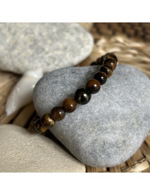 Pulsera de Perlas de Tahití - 7/8 mm - Ojo de Tigre