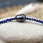 Keshi-Armband Blau und Rosa - Lapislazuli