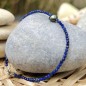 Pistaziengrünes Keshi-Armband – Lapislazuli