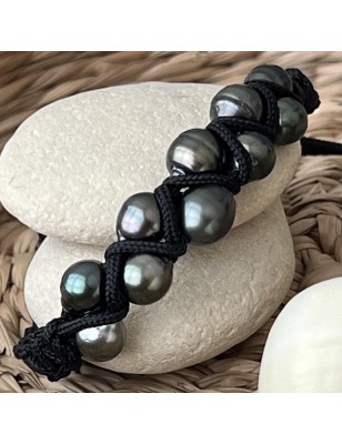 Pulsera con perla de Tahití