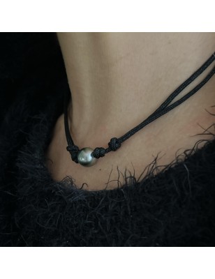 buy Tahiti pearl men's necklace tahitian cultured pearl - perla Tahiti