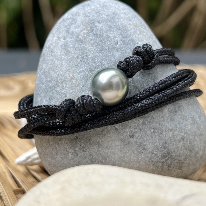 Collier Perle de Tahiti Vert d'Eau - 11mm