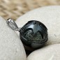 Pisces - Engraved Tahitian Pearl Pendant