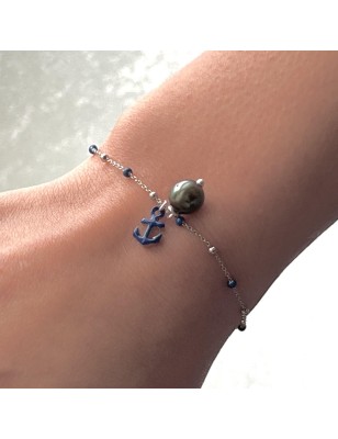 Pulsera con perla de Tahití