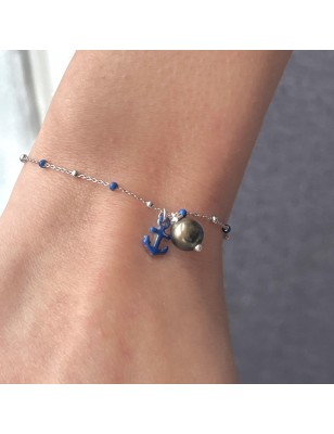 Pulsera con perla de Tahití