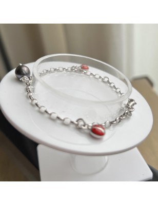 Pulsera con perla de Tahití