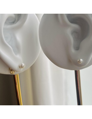 Pendientes con perla de Tahití