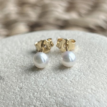 Pendientes con perla de Tahití